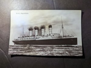 Mint England Ship Postcard Cunard Line RMS Mauretania