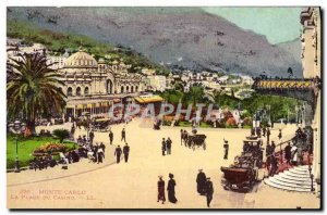 Old Postcard Monte Carlo La Place Du Casino