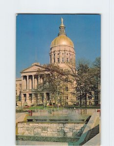 Postcard Capitol grounds, Capitol Building, Atlanta, Georgia