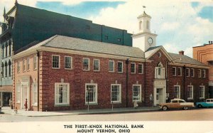 Postcard Ohio Mt, Vernon Ohio The 1s Knox National Bank 1960s Dexter 23-5497