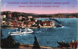 Turkey Istanbul Constantinople Bosporus Postcard C074