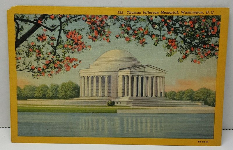 Thomas Jefferson Memorial Washington DC Vintage Postcard