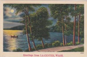 Washington Greetings From La Center 1943 Curteich