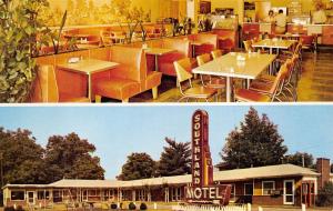Commerce Georgia 1950s Postcard Southland Motel & Threatt's Restaurant