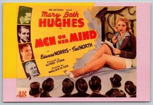 Men on her Mind  Mary Beth Hughes    Postcard