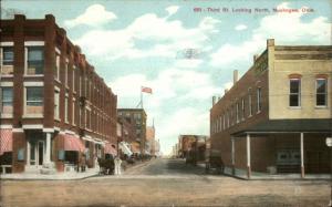 Muskogee OK Third St. 1910 Used Postcard