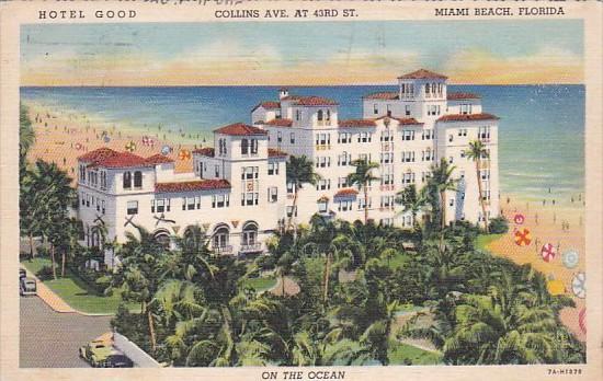 Hotel Good Miami Beach Florida 1938 Curteich