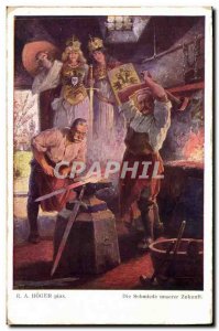 Old Postcard Blacksmith