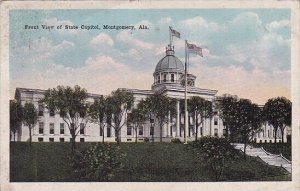 Front View Of State Capitol Montgomery Alabama 1943