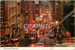 Postcard Modern Powell Street Cable Cars