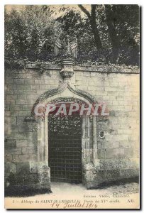 Postcard Abbey of Saint Wandrille Door