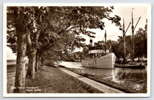 Bottensjön Sweden~M/S Diana Passing Through Göta Canal~Stockhom PM RPPC