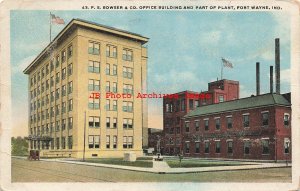 IN, Fort Wayne, Indiana, FS Bowser & Co Office Bldg, Plant, Curteich No A-83463