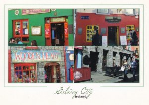 Wooden Heart Wood Craft Toy Shop Riordans Galway Ireland Postcard