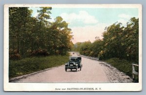 HASTINGS ON HUDSON ANTIQUE POSTCARD