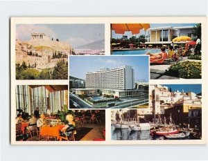 Postcard The Athens Hilton, Athens, Greece