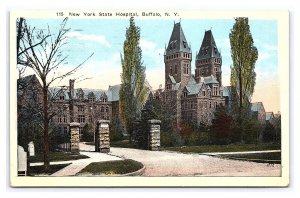 Postcard New York State Hospital Buffalo N. Y. New York c1922 Postmark