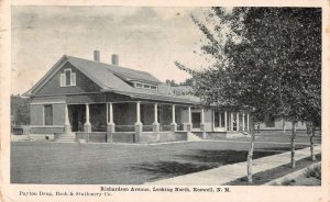 Roswell New Mexico Richardson Avenue Looking North Vintage Postcard AA16013