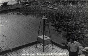 Middle Arm Newfoundland Wharf Lighthouse Real Photo Postcards