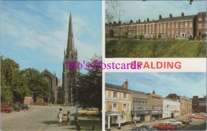 Lincolnshire Postcard - Spalding Church, Welland Terrace, Market Place  RS37922