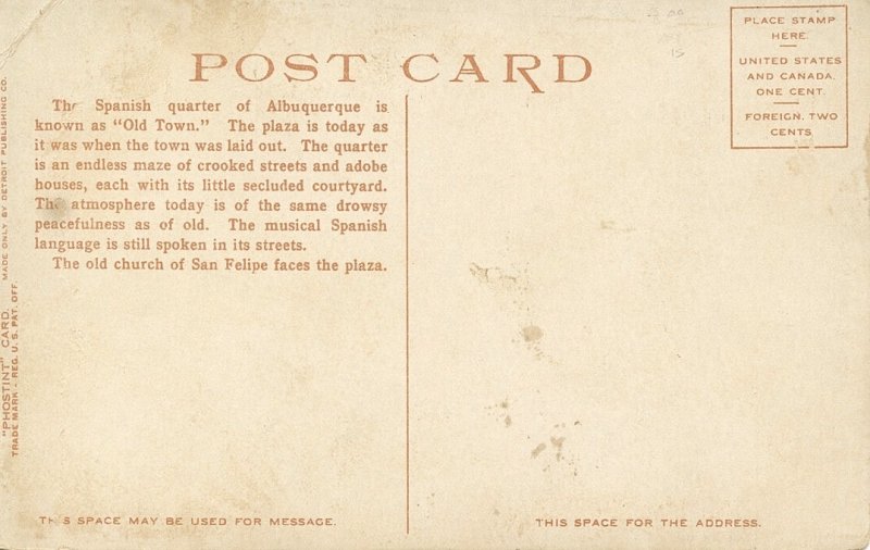 Plaza, Old Town Albuquerque, NM