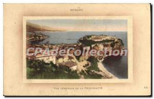 Old Postcard Monaco Vue Generale De La Principality