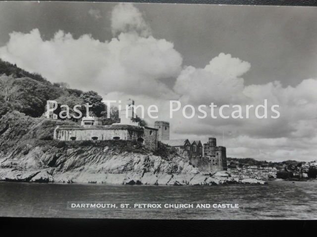 Old RPPC - Dartmouth, St. Petrox Church and Castle