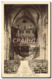 Old Postcard Organ Luxeuil organs L & # 39eglise The great organ