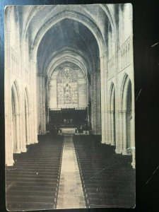 Vintage Postcard 1928 Interior of the Chapel Princeton University New Jersey