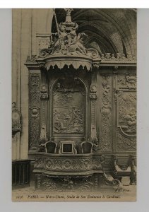 France - Paris. Notre Dame Cathedral, Stall of the Cardinal