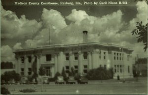 RPPC Madison County Courthouse Rexburg Idaho Real Photo Postcard