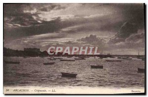 Old Postcard Arcachon Crepuscule