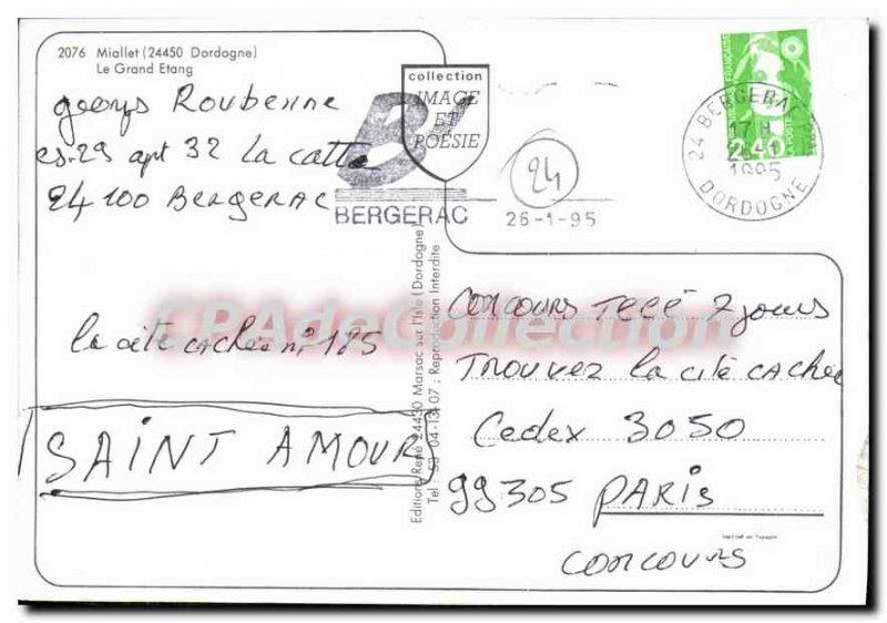 Postcard Modern Miallet Le Grand Etang