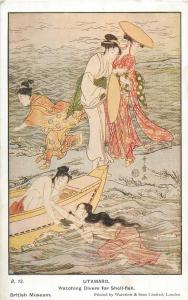 Utamaro - Watching Divers for shell-fish