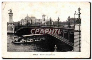 Old Postcard Paris Pont Alexandre III