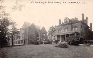 St. Charles Illinois St. Mary's Academy Real Photo Vintage Postcard U2575