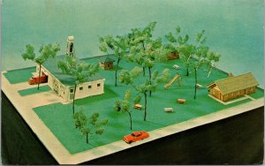 Postcard Model View of the Town Park in Wakarusa, Indiana~1481