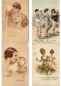 ILLUSTRATEUR ARTIST SIGNED GLAMOUR JUGENDSTIL 160 CPA (PART 2.) (L3160)