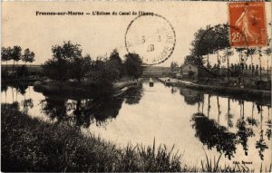 CPA FRESNES-sur-MARNE L'Ecluse du Canal de l'Ourcq (1320160)