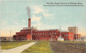 J54/ Billings Montana Postcard c1910 Beet Sugar Factory Industrial  314