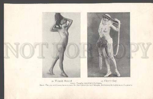 104271 Nude BERNARD French Dancer & Ginette GUY Vintage PRINT