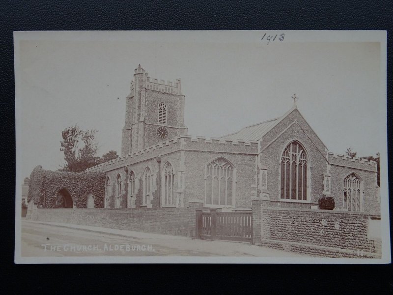 Suffolk ALDEBURGH The Church c1913 RP Postcard