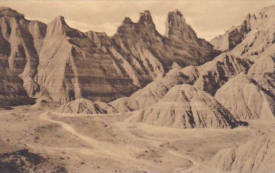 View Of Badlands The Badlands Nat Monument South Dakota Albertype