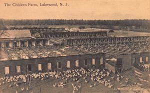 The Chicken Farm, Lakewood, New Jersey, Early Postcard, Unused
