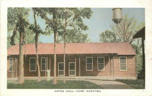 1950s Postcard; Atros Hall, Camp Garaywa, Clinton MS Baptist Retreat Summer Camp