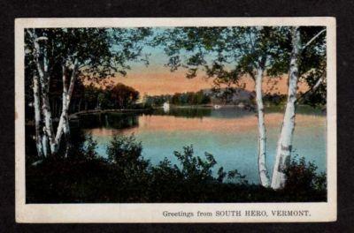 VT Greetings from SOUTH HERO VERMONT Postcard PC