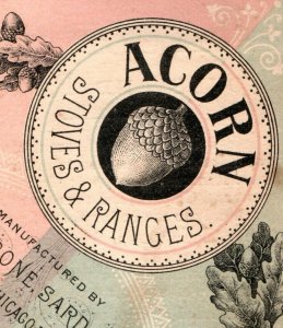 1880s Acorn Stoves Ranges Mfg. Rathbone Sard & Co. A.C. Lederman Seller P194