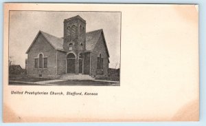 STAFFORD, Kansas KS ~ UNITED PRESBYTERIAN CHURCH ca 1900s UDB Postcard