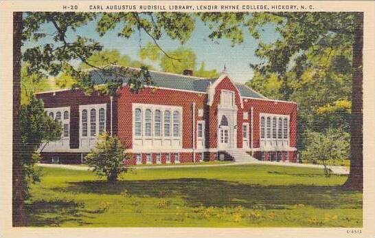 North Carolina Hickory Carl Augustus Rudisill Library Lenoir Rhyne College Al...