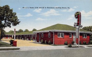 State Motel US 31W 68 Bowling Green Kentucky 1954 linen postcard